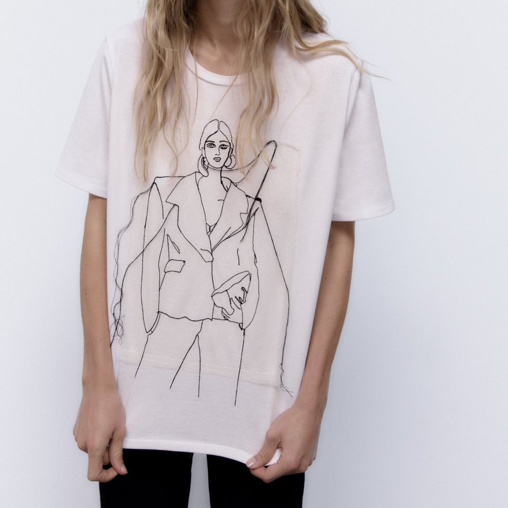 *DONATED 4/1* Zara Organza Girl T-shirt